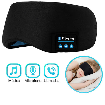 Antifaz con Bluetooth: música relajante, llamadas y micrófono integrado