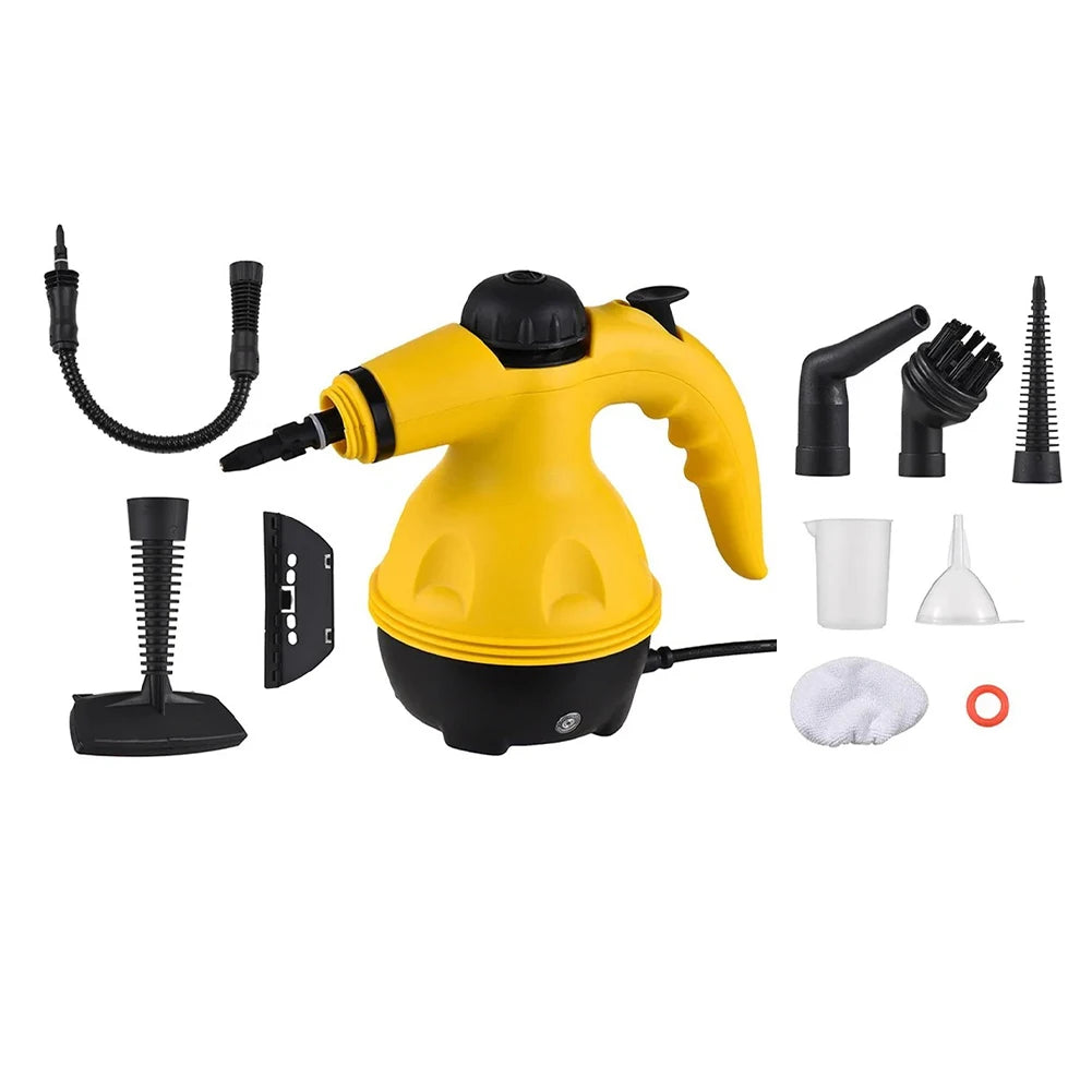 💧Limpiador a vapor Portátil con 9 Accesorios de alta Versatilidad 🔁