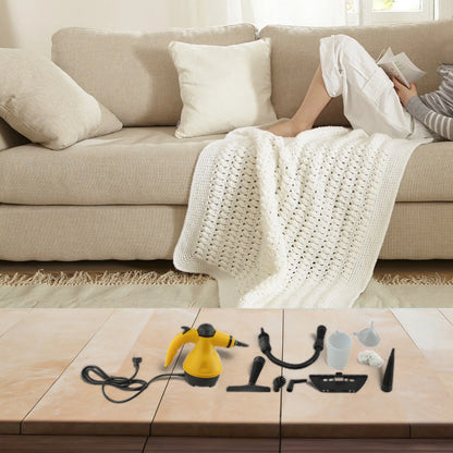 💧Limpiador a vapor Portátil con 9 Accesorios de alta Versatilidad 🔁